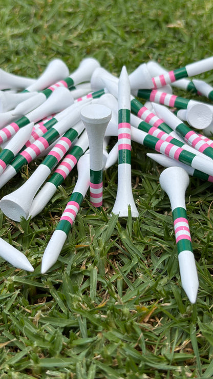 Level Pegs Holly bamboo golf tees