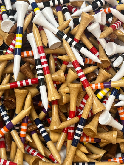 Roulette mixed premium bamboo golf tees, 2¾in, 25 pack — view 2