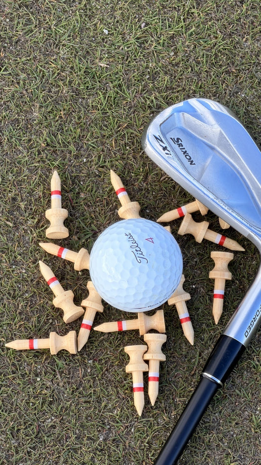 Level Pegs golf tee on the course